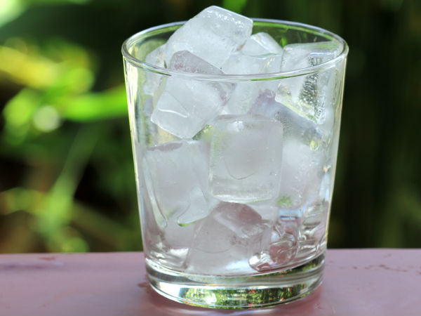 1. બરફનું પાણી: